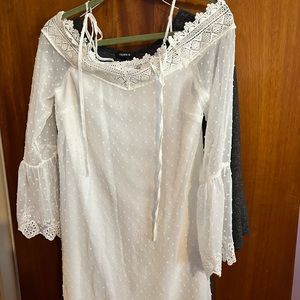 White off the shoulder dress